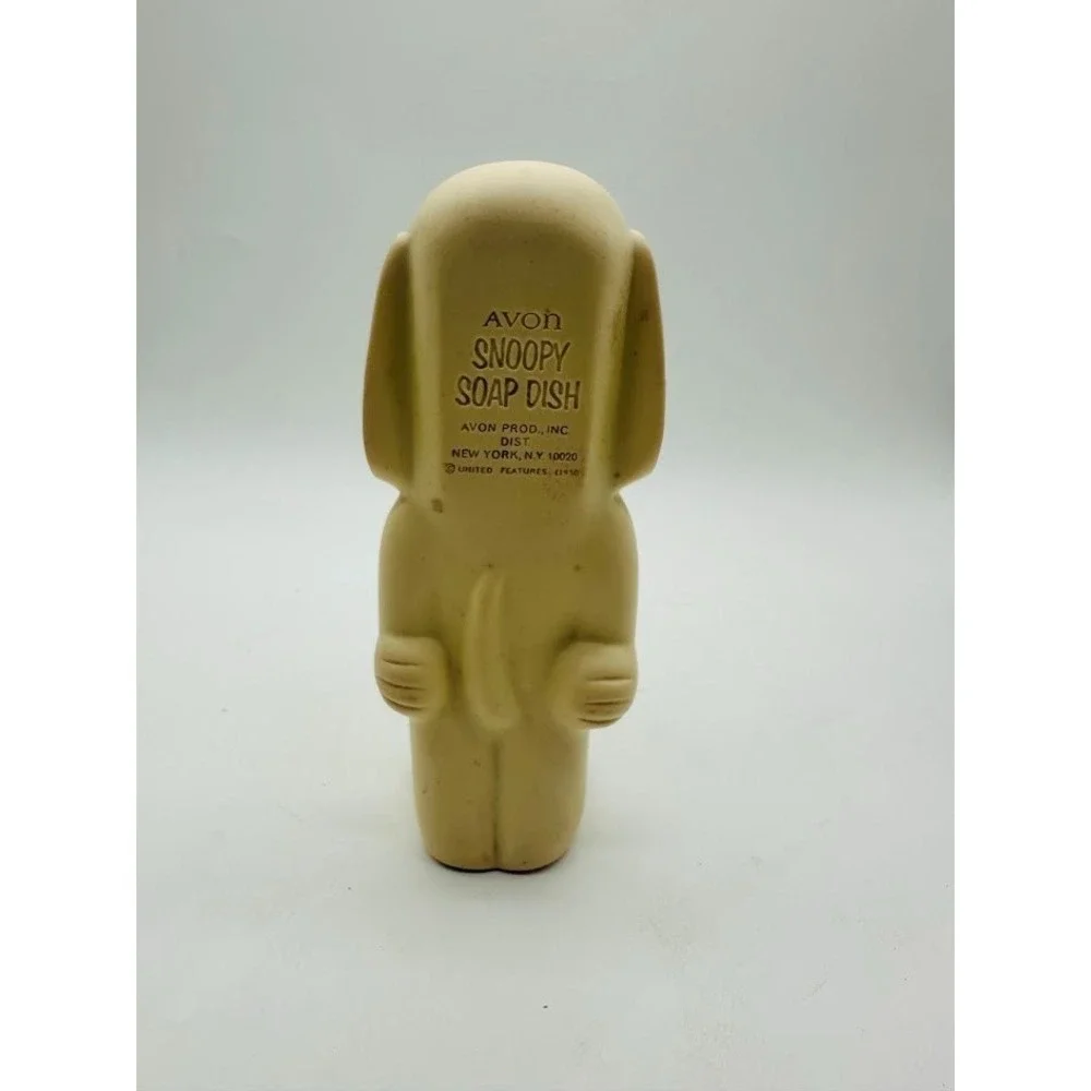 Vintage Avon Snoopy Soap Dish Peanuts 1950 United Features Rare Collectible Deco